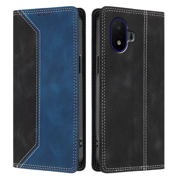 For TCL K70 SE Skin Feel Two-tone RFID Blocking Vegan Leather Phone Case