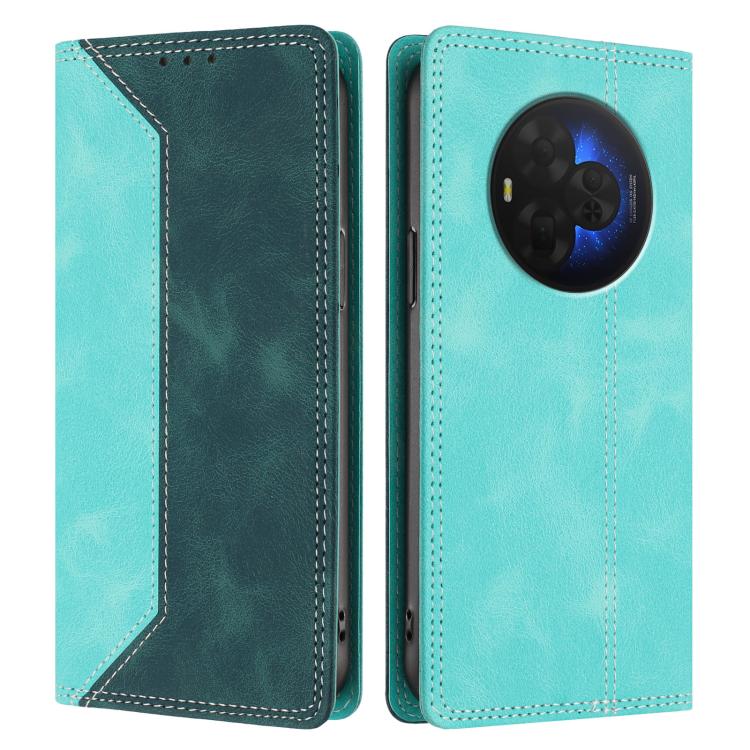 For TCL NxtPaper 60 Ultra 5G Skin Feel Two-tone RFID Blocking Vegan Leather Phone Case