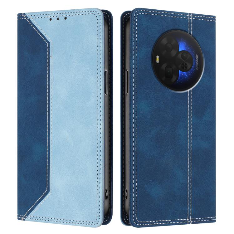 For TCL NxtPaper 60 Ultra 5G Skin Feel Two-tone RFID Blocking Vegan Leather Phone Case