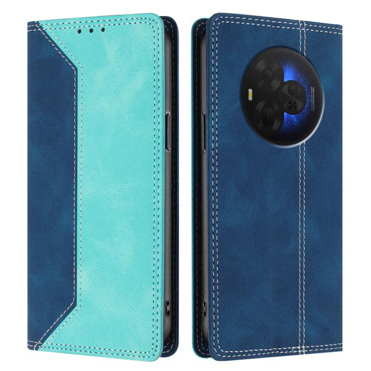 For TCL NxtPaper 60 Ultra 5G Skin Feel Two-tone RFID Blocking Vegan Leather Phone Case