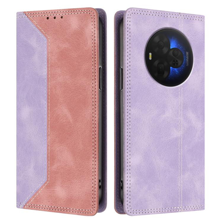 For TCL NxtPaper 60 Ultra 5G Skin Feel Two-tone RFID Blocking Vegan Leather Phone Case
