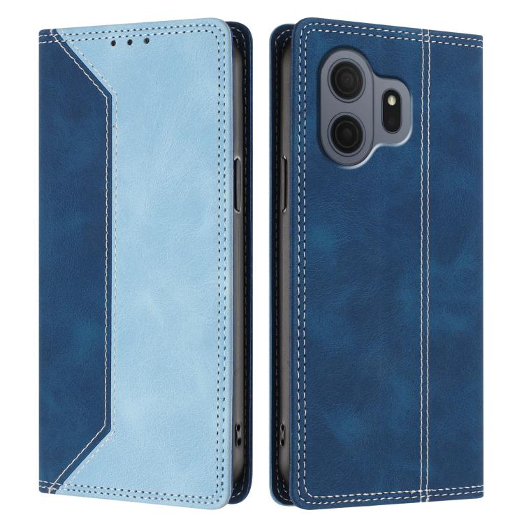 For TCL Nxtpaper 70 Pro 5G Skin Feel Two-tone RFID Blocking Vegan Leather Phone Case