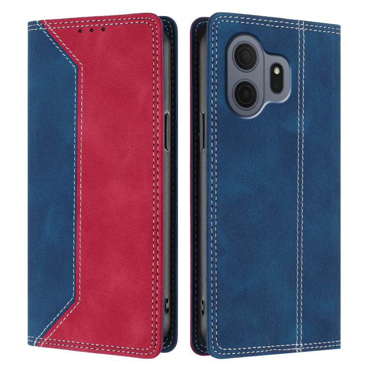 For TCL Nxtpaper 70 Pro 5G Skin Feel Two-tone RFID Blocking Vegan Leather Phone Case