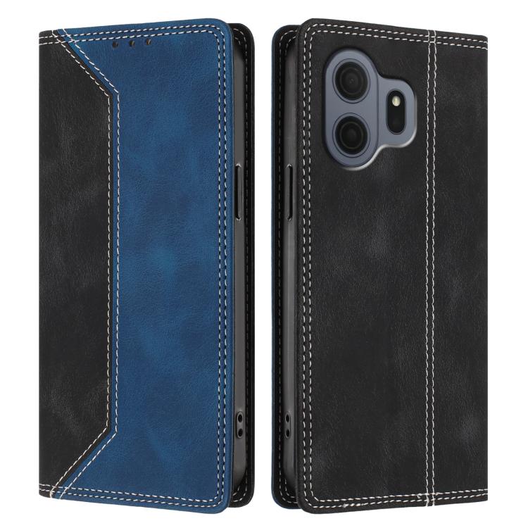 For TCL Nxtpaper 70 Pro 5G Skin Feel Two-tone RFID Blocking Vegan Leather Phone Case