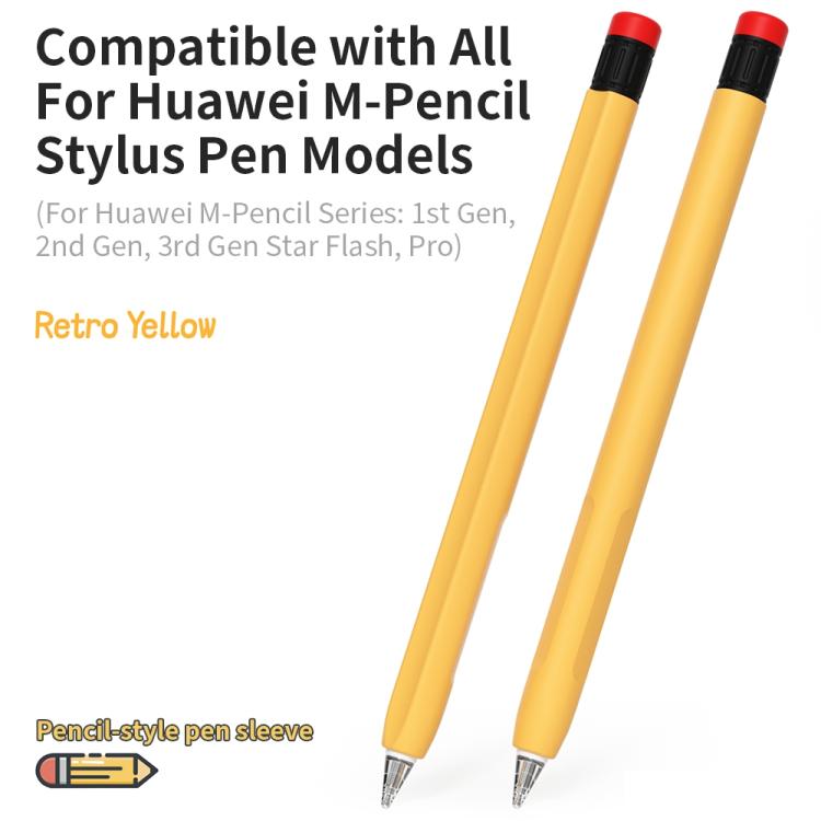 Pencil-style Silicone Pen Sleeve For Huawei M-Pencil 1 / 2 / 3