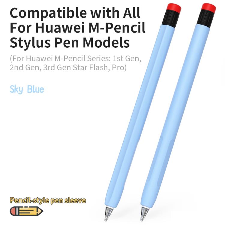 Pencil-style Silicone Pen Sleeve For Huawei M-Pencil 1 / 2 / 3