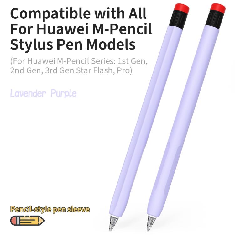 Pencil-style Silicone Pen Sleeve For Huawei M-Pencil 1 / 2 / 3
