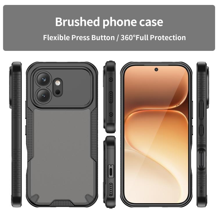 For Honor 600 Global Armor Glaze PC Hybrid TPU Phone Case
