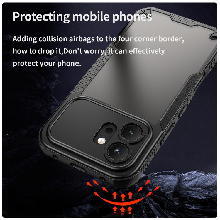 For Honor 600 Global Armor Glaze PC Hybrid TPU Phone Case