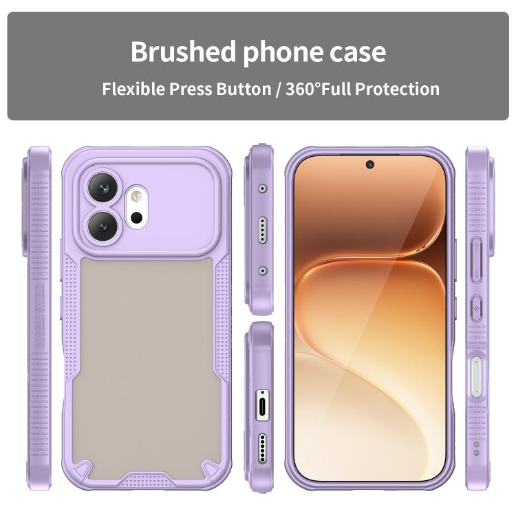For Honor 600 Global Armor Glaze PC Hybrid TPU Phone Case