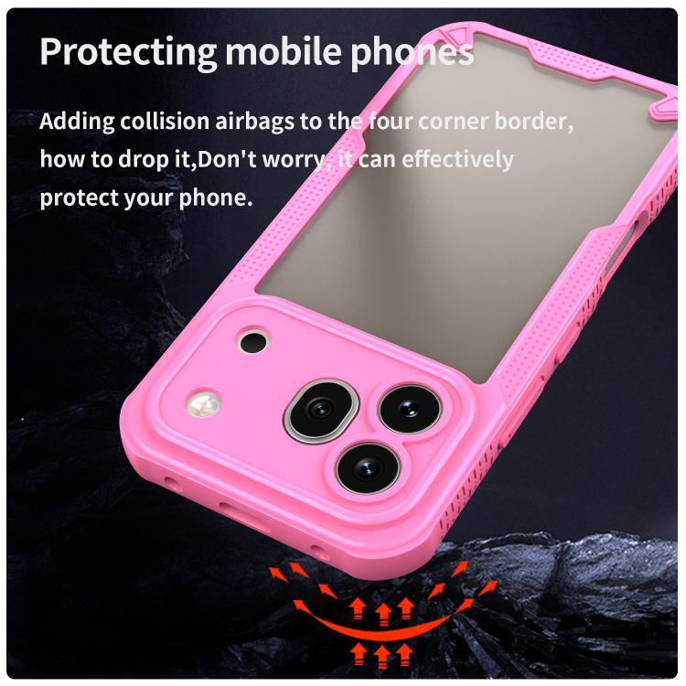 For Honor 600 Pro Global Armor Glaze PC Hybrid TPU Phone Case