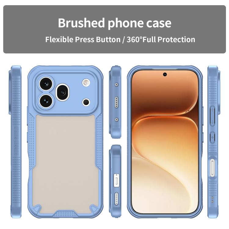 For Honor 600 Pro Global Armor Glaze PC Hybrid TPU Phone Case