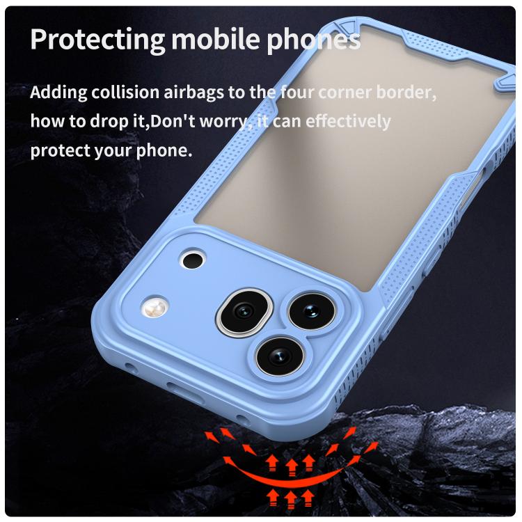 For Honor 600 Pro Global Armor Glaze PC Hybrid TPU Phone Case