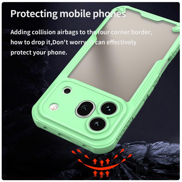 For Honor 600 Pro Global Armor Glaze PC Hybrid TPU Phone Case