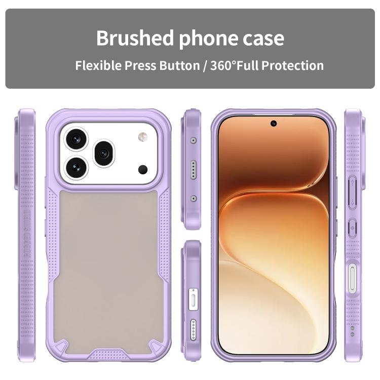For Honor 600 Pro Global Armor Glaze PC Hybrid TPU Phone Case