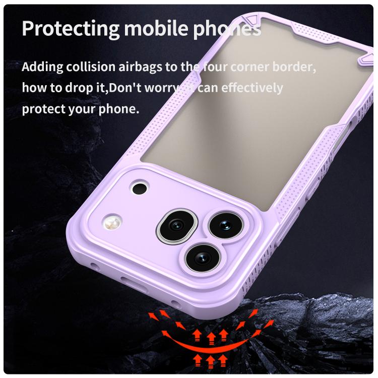 For Honor 600 Pro Global Armor Glaze PC Hybrid TPU Phone Case