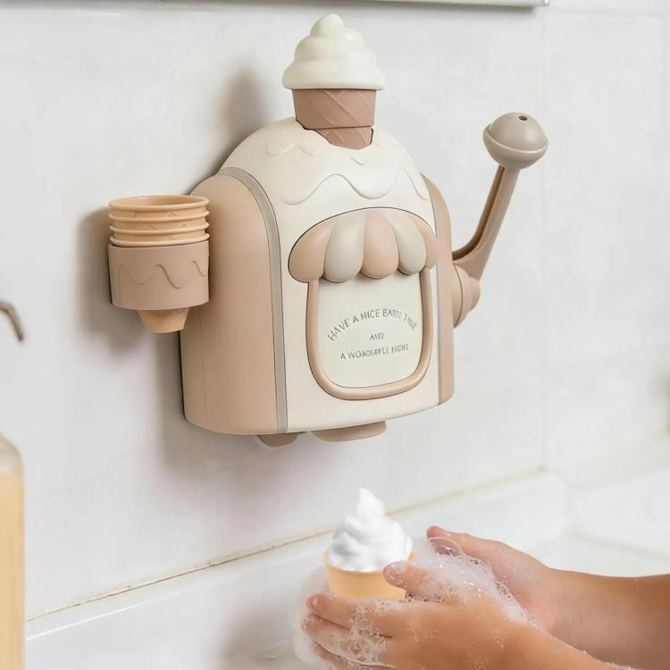Kids Ice Cream Bubble Foam Machine Baby Bath Bubble Toy