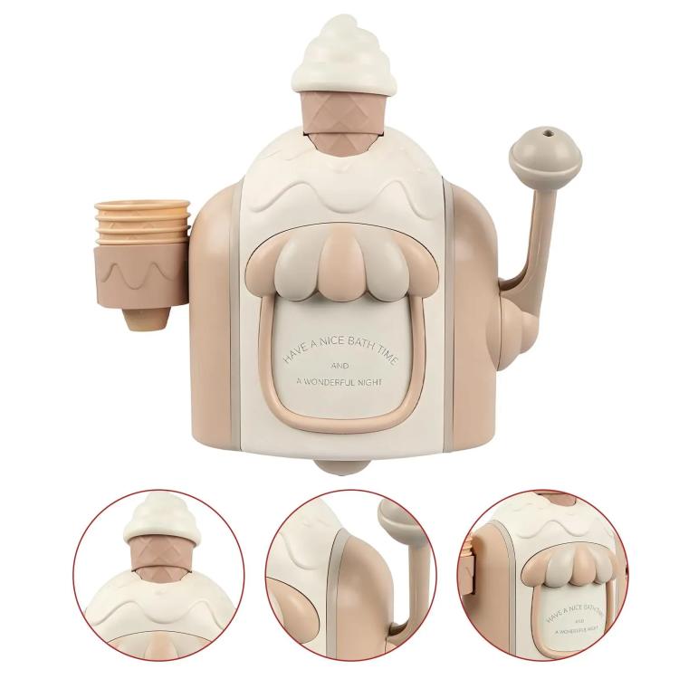 Kids Ice Cream Bubble Foam Machine Baby Bath Bubble Toy