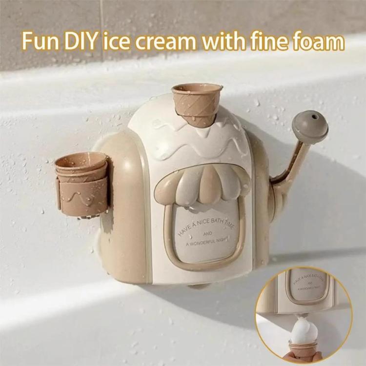 Kids Ice Cream Bubble Foam Machine Baby Bath Bubble Toy