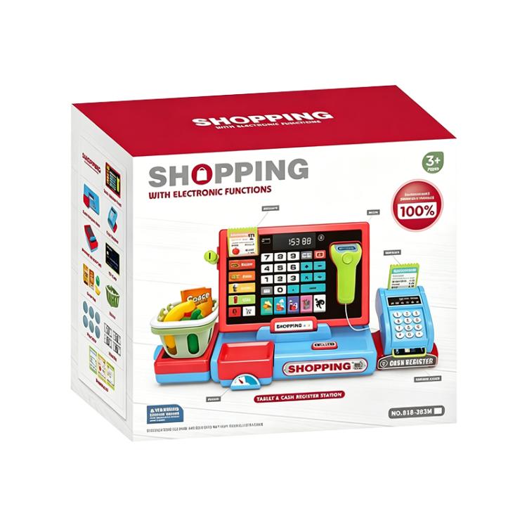 Children Shopping Cash Register Playset with Real Calculator