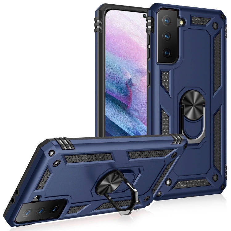 For Samsung Galaxy S21+ 5G Shockproof TPU + PC Protective Case with 360 Degree Rotating Holder