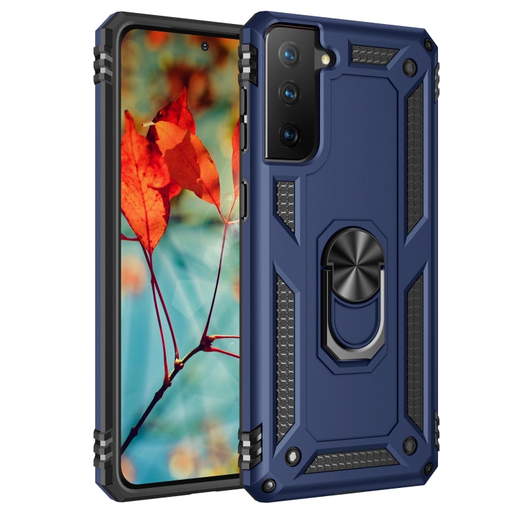For Samsung Galaxy S21+ 5G Shockproof TPU + PC Protective Case with 360 Degree Rotating Holder