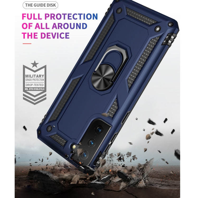 For Samsung Galaxy S21+ 5G Shockproof TPU + PC Protective Case with 360 Degree Rotating Holder