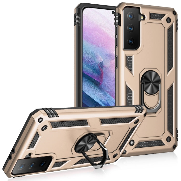 For Samsung Galaxy S21+ 5G Shockproof TPU + PC Protective Case with 360 Degree Rotating Holder