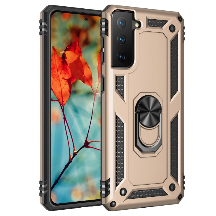 For Samsung Galaxy S21+ 5G Shockproof TPU + PC Protective Case with 360 Degree Rotating Holder
