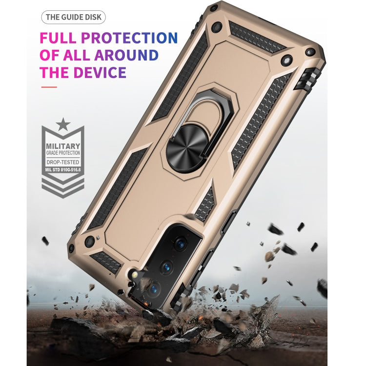 For Samsung Galaxy S21+ 5G Shockproof TPU + PC Protective Case with 360 Degree Rotating Holder
