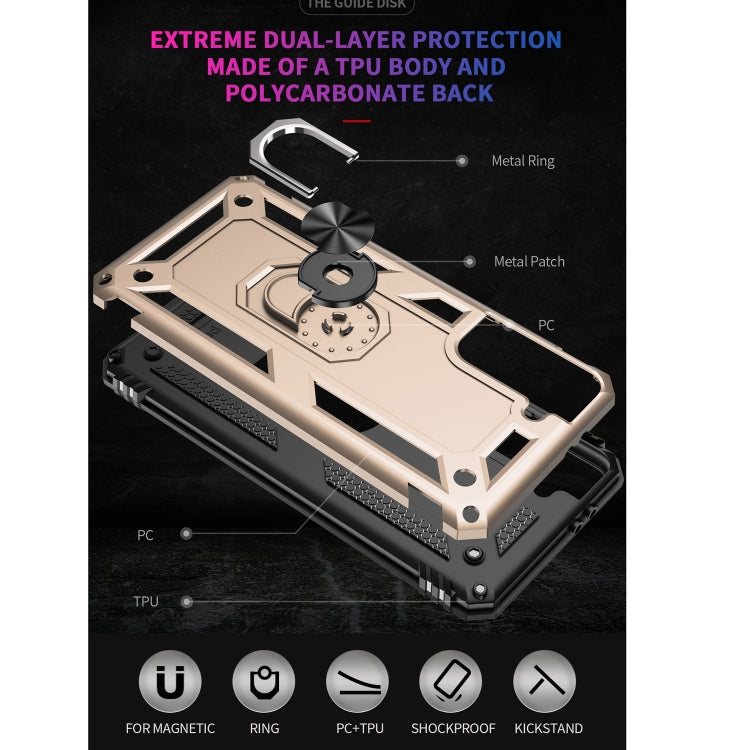 For Samsung Galaxy S21+ 5G Shockproof TPU + PC Protective Case with 360 Degree Rotating Holder