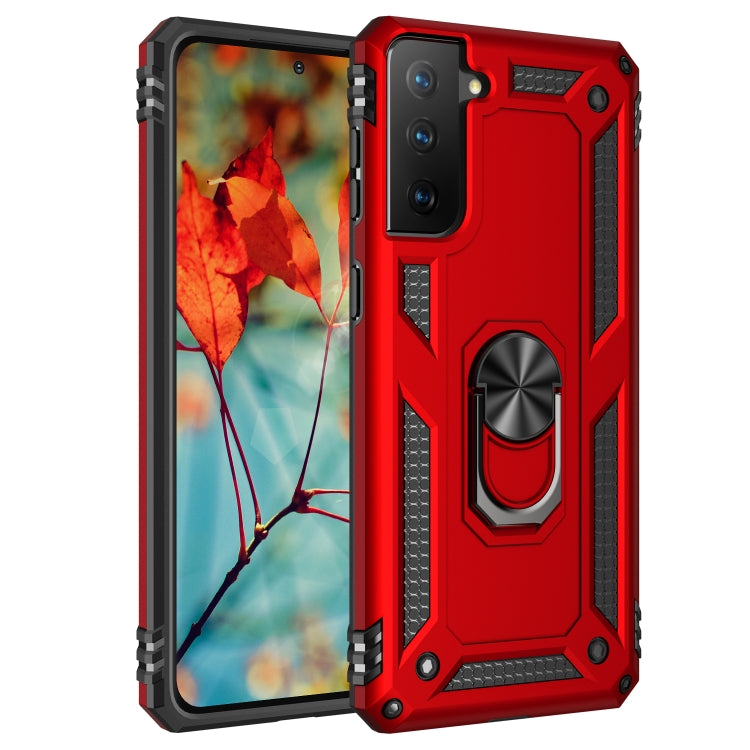 For Samsung Galaxy S21+ 5G Shockproof TPU + PC Protective Case with 360 Degree Rotating Holder