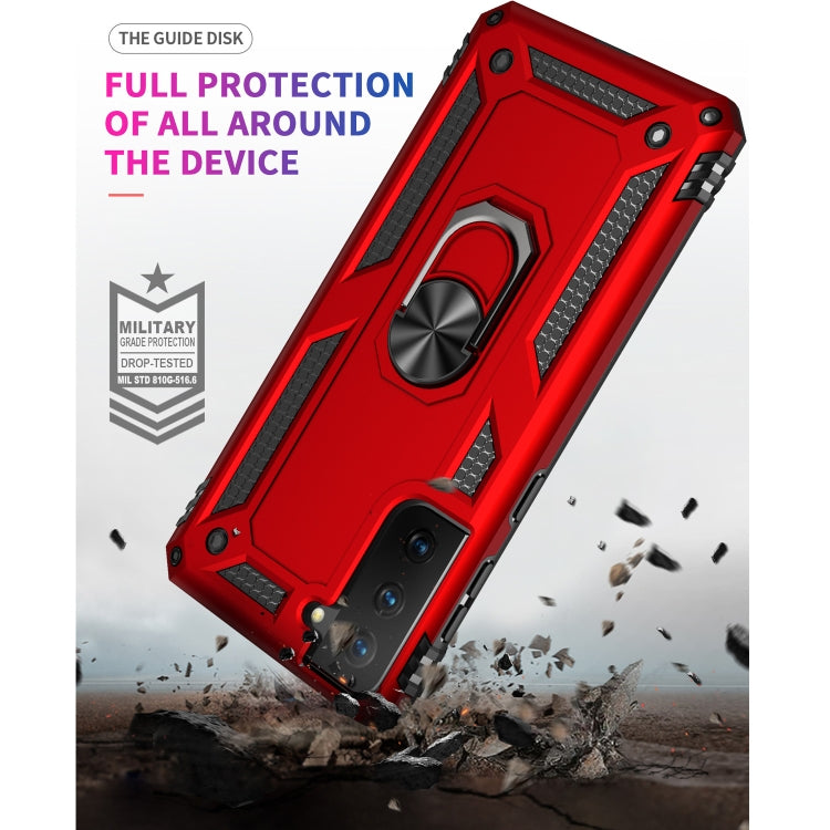 For Samsung Galaxy S21+ 5G Shockproof TPU + PC Protective Case with 360 Degree Rotating Holder