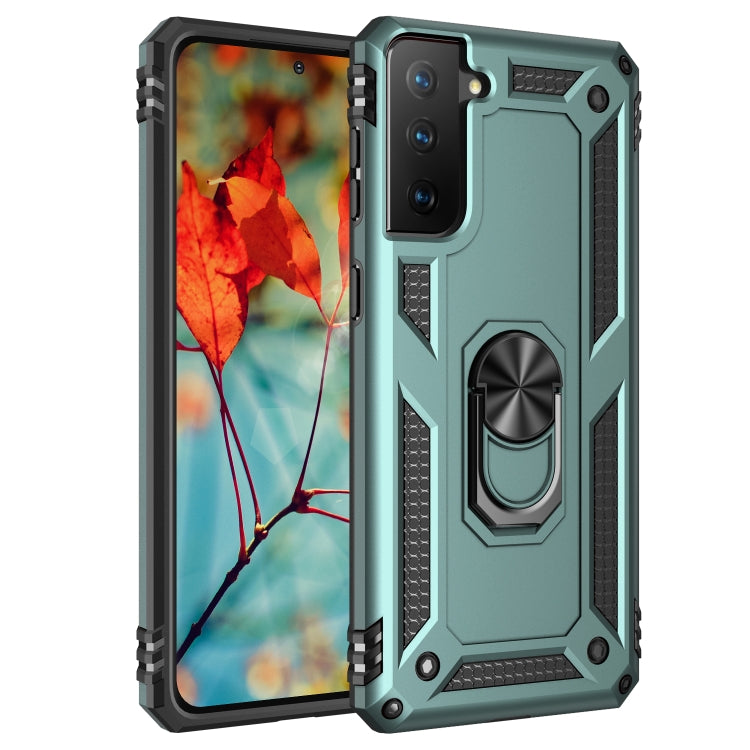 For Samsung Galaxy S21+ 5G Shockproof TPU + PC Protective Case with 360 Degree Rotating Holder