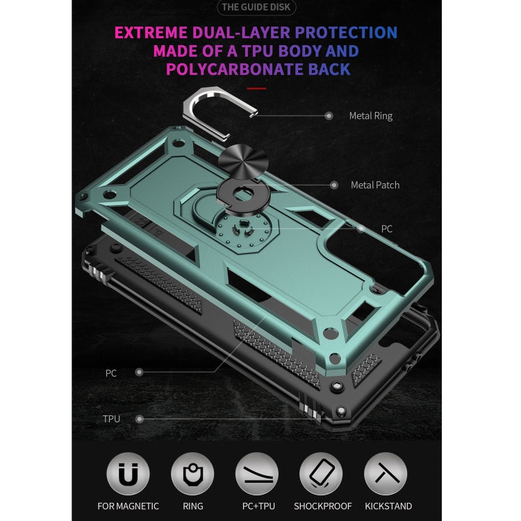 For Samsung Galaxy S21+ 5G Shockproof TPU + PC Protective Case with 360 Degree Rotating Holder