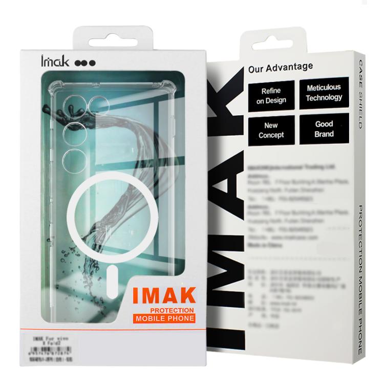 For Sony Xperia 1 VIII imak Magnetic Shockproof Airbag TPU Phone Case - Transparent