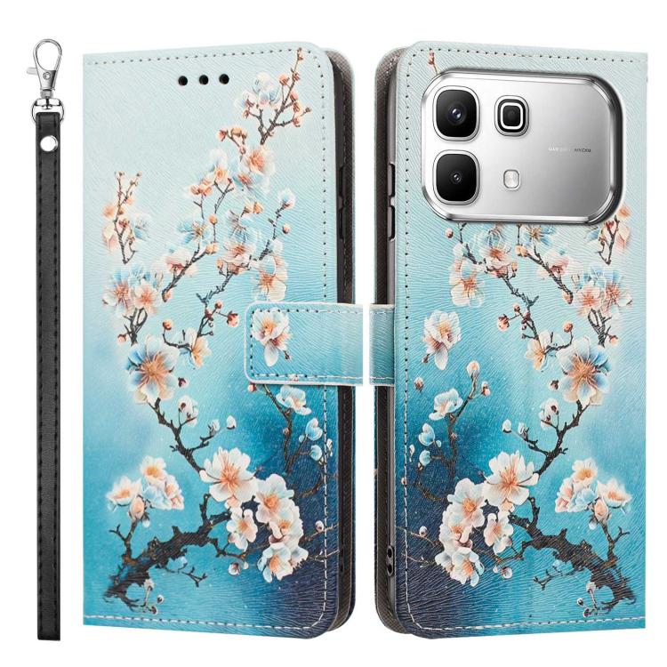 For Infinix Note 60 5G/60 Pro 5G Painted Pattern Vegan Leather Phone Case with Strap