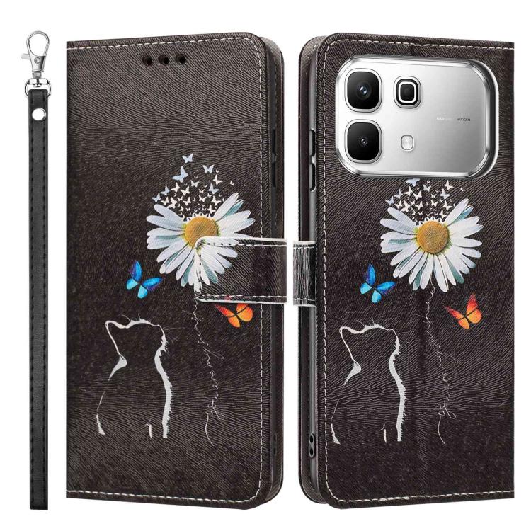 For Infinix Note 60 5G/60 Pro 5G Painted Pattern Vegan Leather Phone Case with Strap