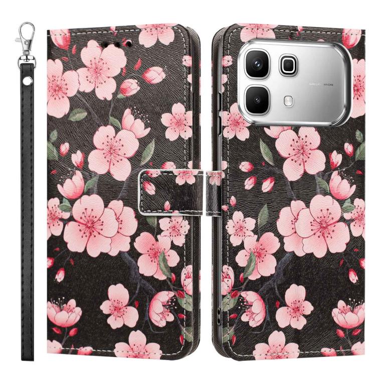 For Infinix Note 60 5G/60 Pro 5G Painted Pattern Vegan Leather Phone Case with Strap