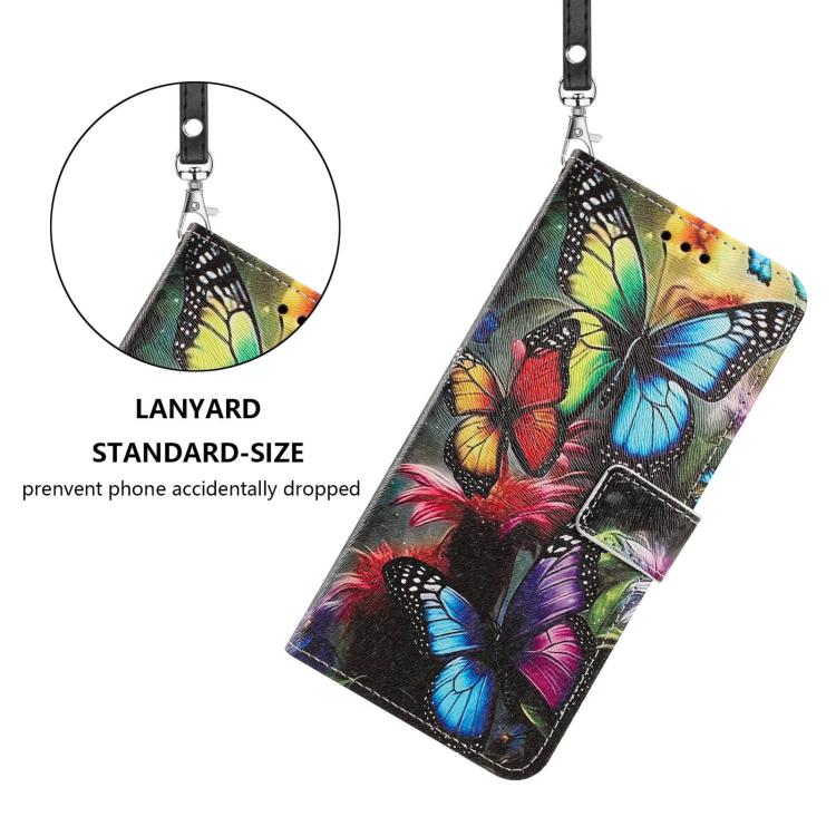 For Infinix Note 60 5G/60 Pro 5G Painted Pattern Vegan Leather Phone Case with Strap