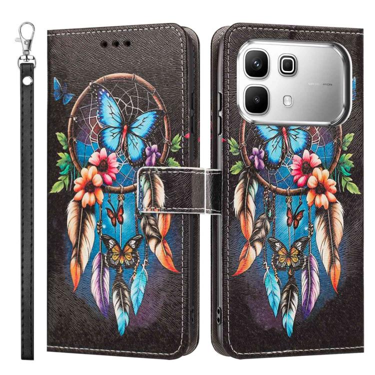 For Infinix Note 60 5G/60 Pro 5G Painted Pattern Vegan Leather Phone Case with Strap