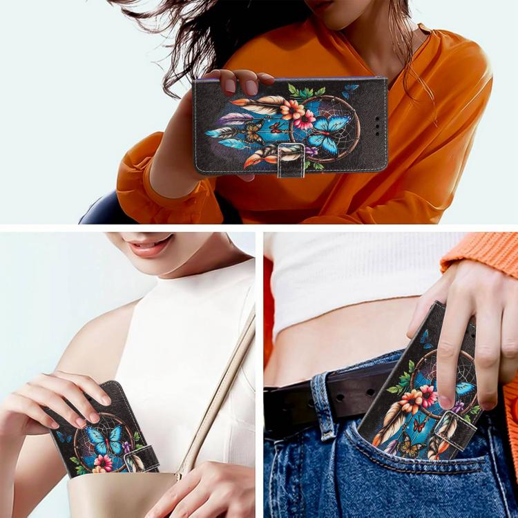 For Infinix Note 60 5G/60 Pro 5G Painted Pattern Vegan Leather Phone Case with Strap