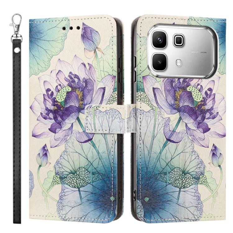 For Infinix Note 60 5G/60 Pro 5G Painted Pattern Vegan Leather Phone Case with Strap