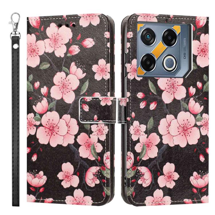 For Infinix GT 20 Pro Painted Pattern Vegan Leather Phone Case with Strap