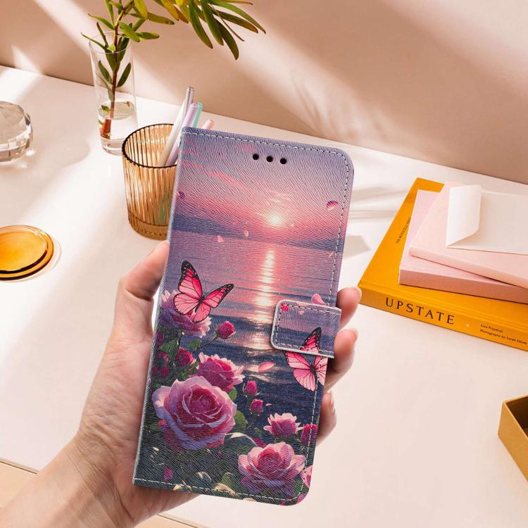 For Infinix Hot 30 Painted Pattern Vegan Leather Phone Case with Strap
