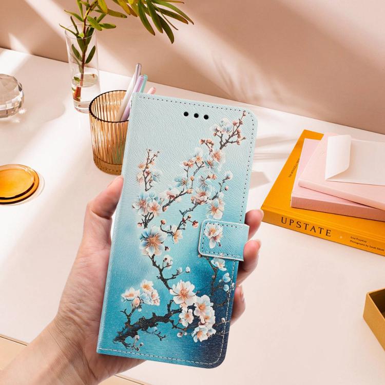 For Infinix Hot 30 Painted Pattern Vegan Leather Phone Case with Strap