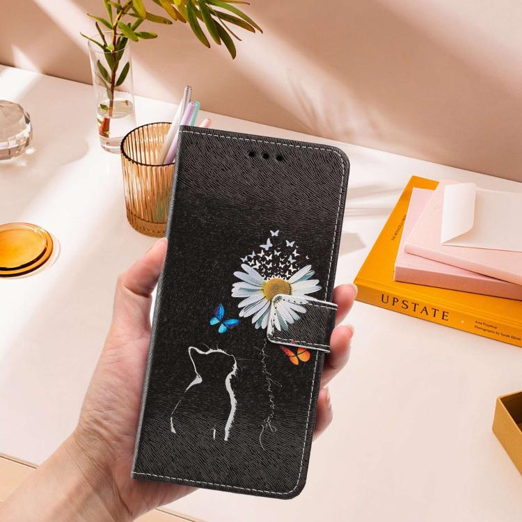 For Infinix Hot 30 Painted Pattern Vegan Leather Phone Case with Strap