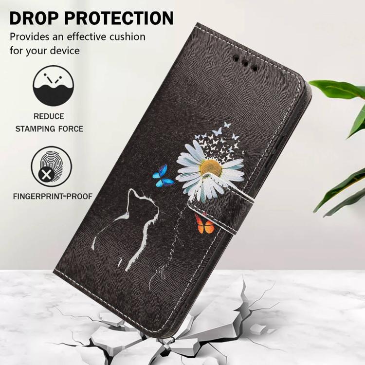 For Infinix Hot 30 Painted Pattern Vegan Leather Phone Case with Strap