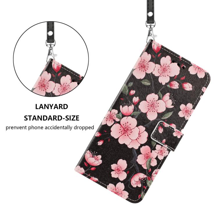 For Infinix Hot 30 Painted Pattern Vegan Leather Phone Case with Strap