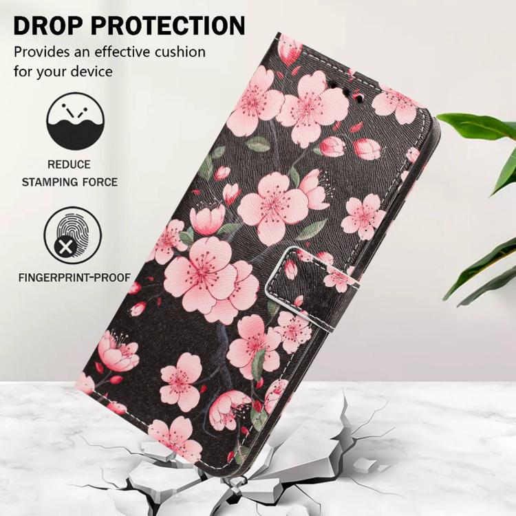 For Infinix Hot 30 Painted Pattern Vegan Leather Phone Case with Strap